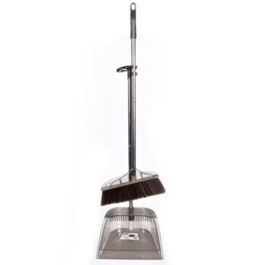 Foldable Soft Bristle House Clean Brooms Set with Dustpan for Hair and Dust