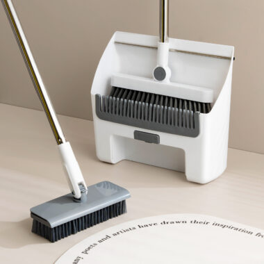 House Clean Brooms Set with Multifunction Dustpan for Floor Cleaning
