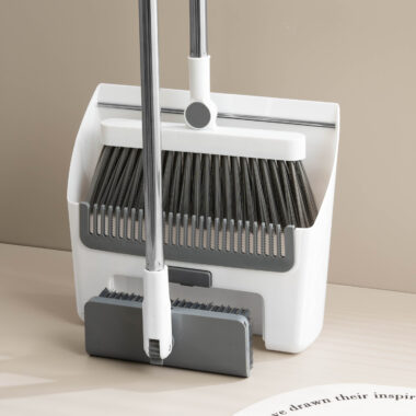 House Clean Brooms Set with Multifunction Dustpan for Floor Cleaning