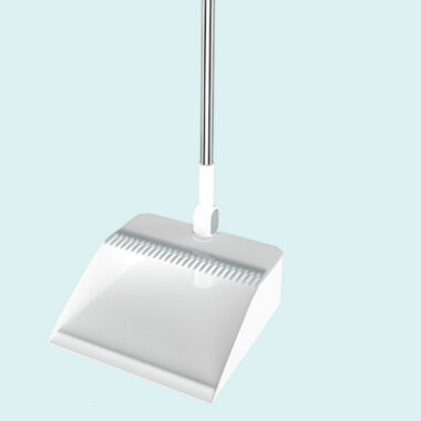 Anti-Hair House Clean Broom and Dustpan Set with Built-in Squeegee