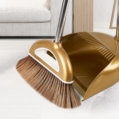 Plastic Magic Broom and Dustpan Set for Hair and Dust Cleaning