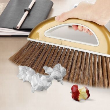 Plastic Magic Broom and Dustpan Set for Hair and Dust Cleaning