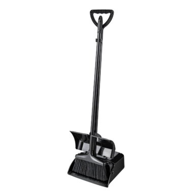 Transparent House Clean Broom and Dustpan Set for Wet & Dry Use