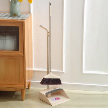 Plastic Broom Set for Household Cleaning with Dustpan