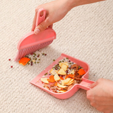 Mini Desktop Broom and Dustpan Set for Table Cleaning at Home or Office