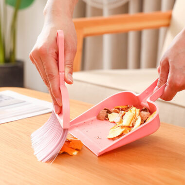 Mini Desktop Broom and Dustpan Set for Table Cleaning at Home or Office