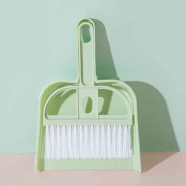 Mini Desktop Broom and Dustpan Set for Table Cleaning at Home or Office