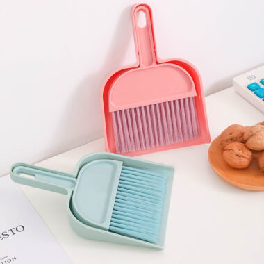 Mini Desktop Broom and Dustpan Set for Table Cleaning at Home or Office