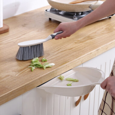 Mini Soft Bristle Broom and Dustpan Set for Desktop Cleaning