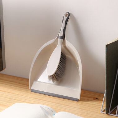 Mini Soft Bristle Broom and Dustpan Set for Desktop Cleaning
