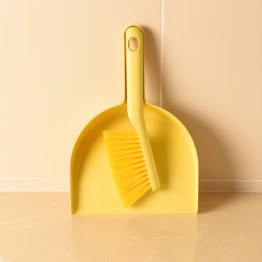 Mini Plastic Broom and Dustpan Set for Desk and Kids Use