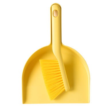 Mini Plastic Broom and Dustpan Set for Desk and Kids Use