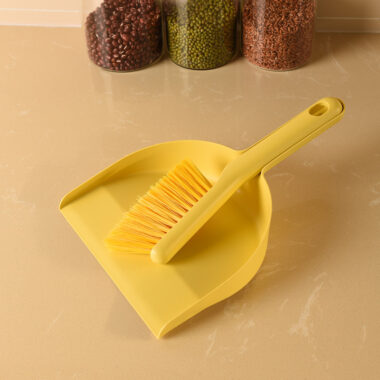 Mini Plastic Broom and Dustpan Set for Desk and Kids Use
