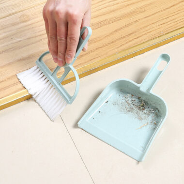 Mini Brush and Dustpan Set for Pet Hair and Desktop Cleaning
