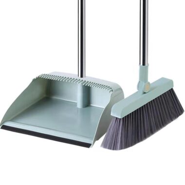 Rotatable Foldable House Clean Brooms Set with Hair-Resistant Bristles