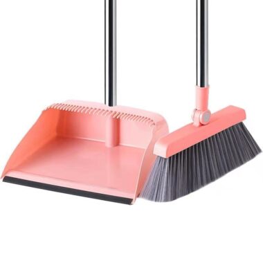 Rotatable Foldable House Clean Brooms Set with Hair-Resistant Bristles