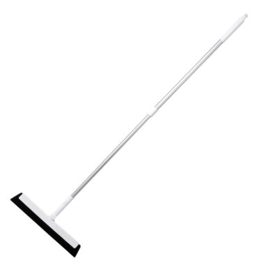 Long Handle Plastic Broom and Squeegee for Bathroom Floor and Hair

